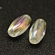 AB Color Plated Rice Electroplated Eco-Friendly Transparent Acrylic Beads PACR-I002-22-2