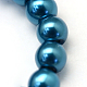 Backen gemalt pearlized Glasperlen runden Perle Stränge HY-Q003-14mm-06-3