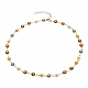 Ensembles de bijoux de colliers et bracelets à maillons de marguerite SJEW-JS01138-01-3