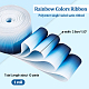 Gradient Color Polyester Grosgrain Ribbons OCOR-WH0047-20A-2
