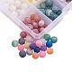 200 pièces 10 couleurs naturelles altérées et craquelées perles d'agate brins G-CJ0001-54-3