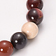 Bracelets extensibles de perles en mokaite naturel BJEW-Q692-52-8mm-2