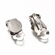 304 Stainless Steel Clip-on Earring Findings STAS-L259-001C-P-1