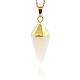 Cone Pendulum Opalite Pendants G-N0057-10-2