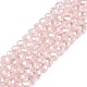 Chapelets de perles en verre électroplaqué&nbsp;EGLA-A044-T3mm-B22-1