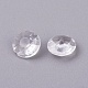 Acrílico Diamante de imitación señaló espalda cabujones GACR-WH0002-02A-10mm-2