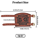 イミテーションレザーの生命の木コードブレスレット  合金の調節可能なバックル ガントレット リストバンド  男性用カフリストガード  シエナ  内径：2-1/4~2-7/8インチ（5.6~7.25cm） AJEW-WH0342-88B-2