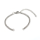 304 fabrication de bracelet chaînes torsadées en acier inoxydable AJEW-JB01064-1