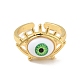 Акриловое кольцо-манжета с конским глазом RJEW-B042-04G-01-2