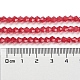 Cuisson des brins de perles de verre transparentes peintes DGLA-F029-J4mm-09-5