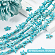 OLYCRAFT 360 Pcs Blue Turquoise Starfish Beads Gemstone Loose Spacer Beads Turquoise Starfish Charms for Necklace Bracelet Craft Jewelry Making G-OC0002-12-4