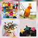 NBEADS 72 Pcs 12 Colors Knitted Woolen Mini Hat DIY-NB0008-90-6