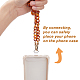 HOBBIESAY 1 Set Transparent Crossbody Phone Lanyard Loss Prevention Phone Chain Charm Easy Installation Neck Chain Holder Universal Saddle Brown Phone Lanyard with 3 Accessories for Cell Phone HJEW-AB00022-4