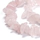 Natürlichen Rosenquarz Perlen Stränge G-G011-14-2