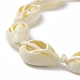 Bracelet de cheville en perles tressées en coquille de cauri naturel pour femme AJEW-AN00527-01-5