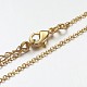Brass Chain Necklaces X-MAK-F013-06G-2