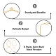 Dicosmetic 48 pz 6 stili ciondoli geometrici cavi ciondoli rotondi per resina lunetta aperta pendenti vuoti resina uv fiori pressati ciondoli pendenti in lega per la creazione di gioielli FIND-DC0002-07-4