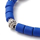 Bracciali elasticizzati fatti a mano con perle di argilla polimerica BJEW-JB06550-8