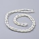 Electroplated Opaque Glass Beads Strands X-EGLA-L015-FR-B11-3