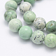 Brins de perles de jaspe d'herbe verte naturelle G-J373-03-9.5mm-2