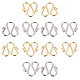 UNICRAFTALE 60pcs 2 Colors M Clasps 304 Stainless Steel Hook Clasps Golden & Stainless Steel Color Hook Clasps Necklace Clasp Connectors M-Shaped Hook for Necklace Jewelry Making STAS-UN0006-97-1