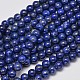 Chapelets de perles rondes en lapis-lazuli naturel G-M304-16-7mm-1