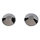 尖底レジンラインストーンカボション  ネイルアートの装飾の付属品  ダイヤモンド  銀  2x1mm MRMJ-N029-01B-02-4
