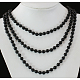 Glass Pearl Beaded Necklaces X-N193-38-2