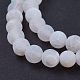 Chapelets de perles en agate naturelle craquelée G-G055-8mm-5-3