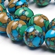 Filo di perline turchesi sintetici X-TURQ-G832-04-4mm-3
