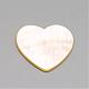 Natural White Shell Mother of Pearl Shell Cabochons SSHEL-R041-53-3
