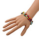 Bracelets de chakra de perles de pierres précieuses à 2 brin pour fille BJEW-PJB808-4