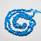Puce turquoise synthétique chapelets de perles G-M205-54-3