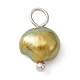 Ciondoli di perle d'acqua dolce coltivate naturali tinte PALLOY-JF02133-02-2