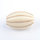 Oval Plating Acrylic Beads PACR-Q102-08A-2
