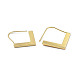 Brass Arrow Dangle Earrings for Women EJEW-P215-03G-2