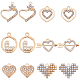 SUPERFINDINGS 48Pcs 6 Style Alloy Pendants FIND-FH0004-12-1
