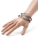 Braided Imitation Cowhide Leather Cord Bracelets for Couple BJEW-JB06443-27