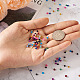 Craftdady 490pcs 14 couleurs brins de perles de verre imitation jade GLAA-CD0001-13-5