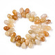 Chapelets de perles en jade topaze naturelle G-S357-C02-12A-2