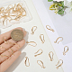40 pezzi di ottone ganci orecchino&nbsp;KK-BBC0021-73-3