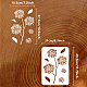 Fingerinspire dahlia pochoir 8.3x11.7 pouce réutilisable dahlia motif floral dessin modèle printemps nature fleur pochoir pour la décoration de la maison plantes pochoir pour bois mur meubles papier peinture DIY-WH0396-0028-2