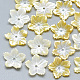 Perles de coquillage jaune SSHEL-S260-064-1