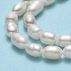 Fili di perle di perle d'acqua dolce coltivate naturali PEAR-J006-13B-01-4