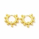 Rack Plating Brass Hoop Earrings for Women EJEW-H091-15G-1