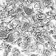 100個10スタイルチベットスタイルアロイ子猫ペンダント  カドミウムフリー＆鉛フリー  猫の形  アンティークシルバー  13~23x9~17x1~4mm  穴：1~2.5mm  10個/スタイル TIBEP-CJ0001-73-5