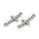 304 Stainless Steel Connector Charms STAS-D084-14P-2