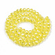 Chapelets de perles en verre électroplaqué&nbsp;EGLA-A034-T4mm-B21-2