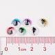 6 couleur tortiller plastique yeux écarquillés cabochons artisanat scrapbooking bricolage accessoires de jouets KY-X0005-8mm-3