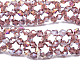 Braccialetto elastico con perline di vetro bling BJEW-N018-03-07-2